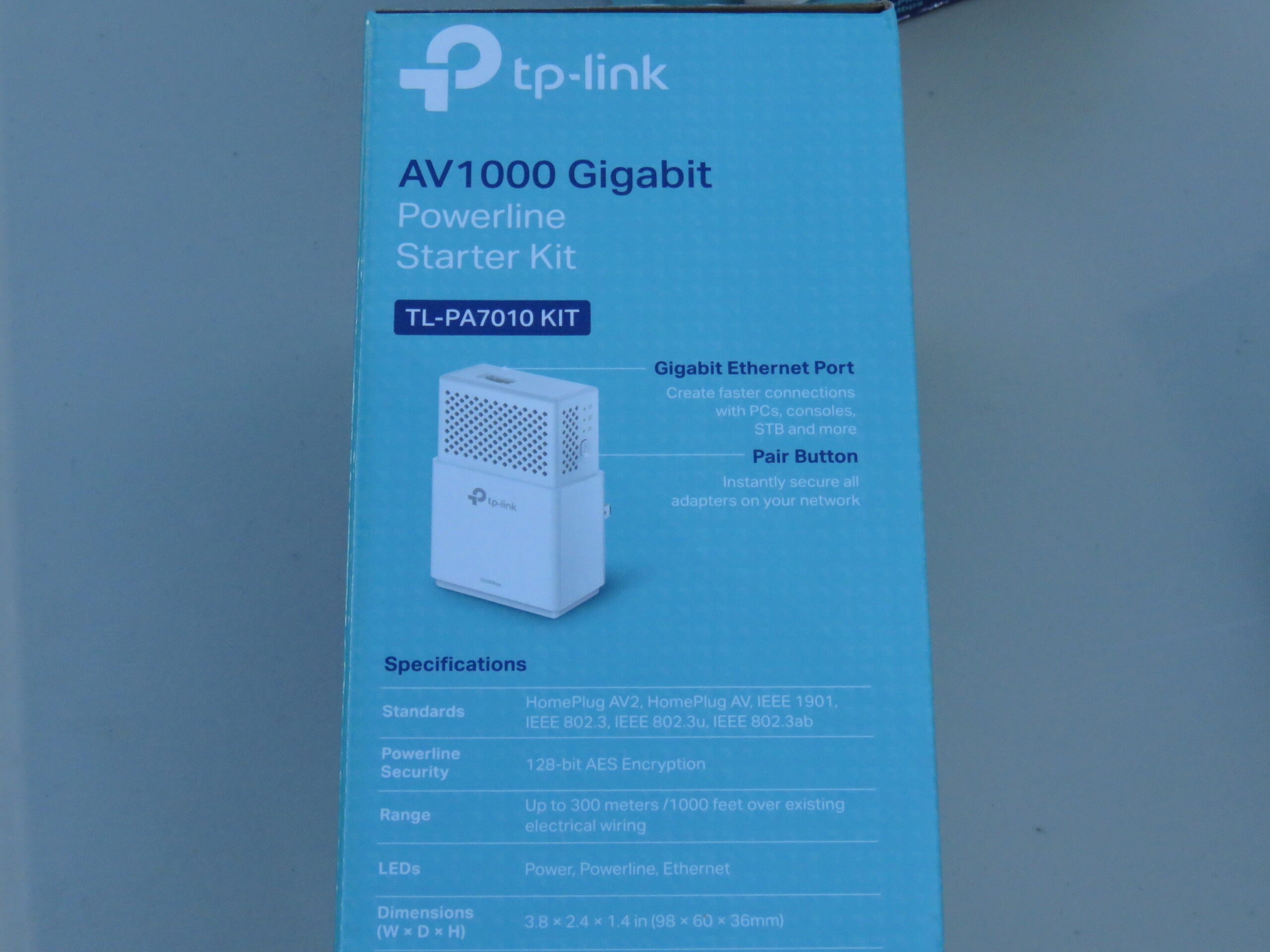 TP-LINK AV1000 Gigabit Powerline Starter Kit TL-PA7010