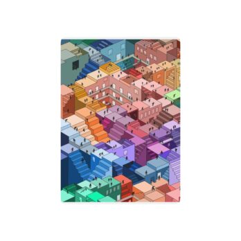 Colorful Poker Playing Cards - "One Wrong Step" by Teabo Graphics