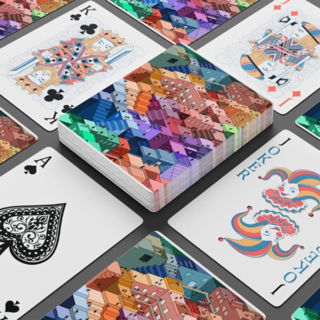 Colorful Poker Playing Cards - "One Wrong Step" by Teabo Graphics - Image 5