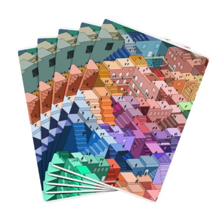Colorful Poker Playing Cards - "One Wrong Step" by Teabo Graphics - Image 3